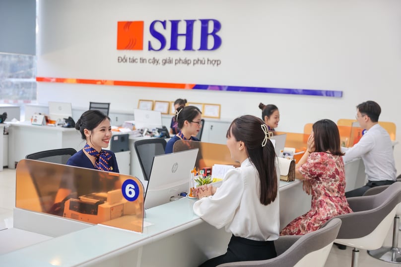 At the counter of a SHB branch. Photo courtesy of SHB.