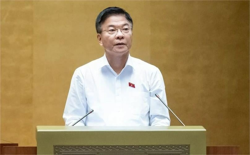 Deputy Prime Minister Le Thanh Long. Photo courtesy of the National Assembly's news portal.