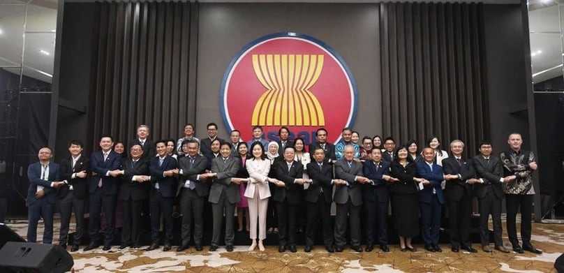 Participants posed for group photo at the ASEAN-China Future Relations Forum in Jakarta on June 19, 2024. Photo courtesy of asean.org