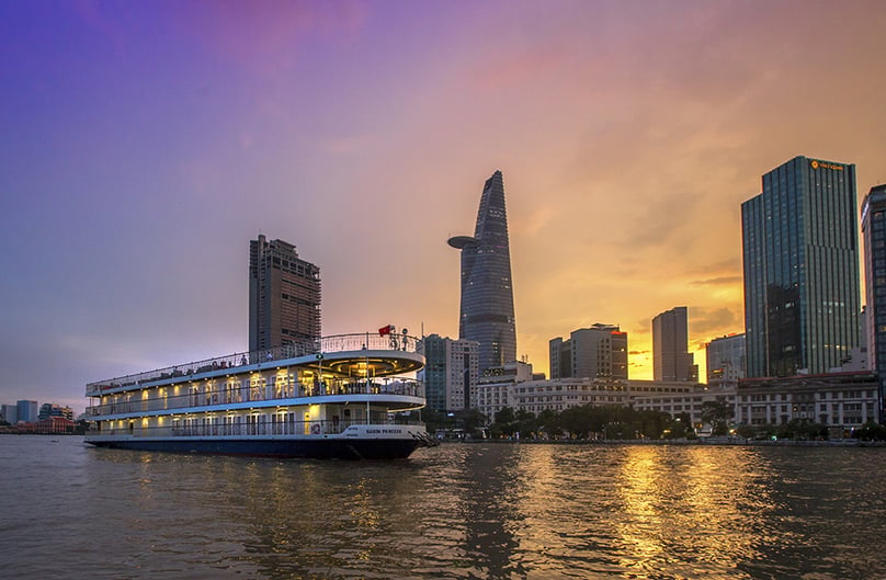A cruise ship on the Saigon river, Ho Chi Minh City, southern Vietnam. Photo courtesy of the government's news portal.