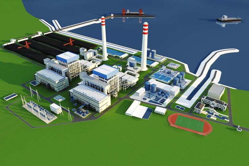 An illustration of Song Hau 2 coal-fired BOT power plant. Photo courtesy of Power Engineering Consulting JSC 2.