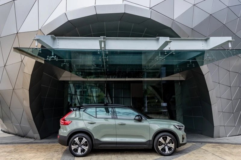 A Volvo XC40 Electric vehicle (EV) at Miti Tower in Kuala Lumpur February 20, 2023. Photo courtesy of malaymail.com.