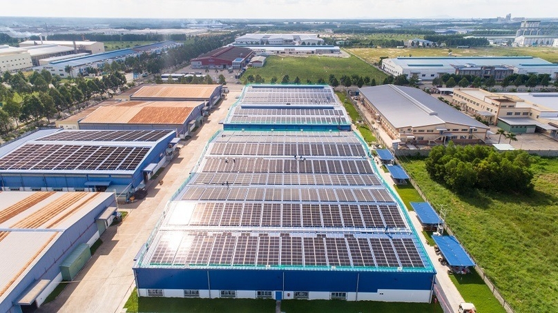 A solar rooftop solar project in the southern province of Binh Duong, implemented by Nami. Photo courtesy of the company.