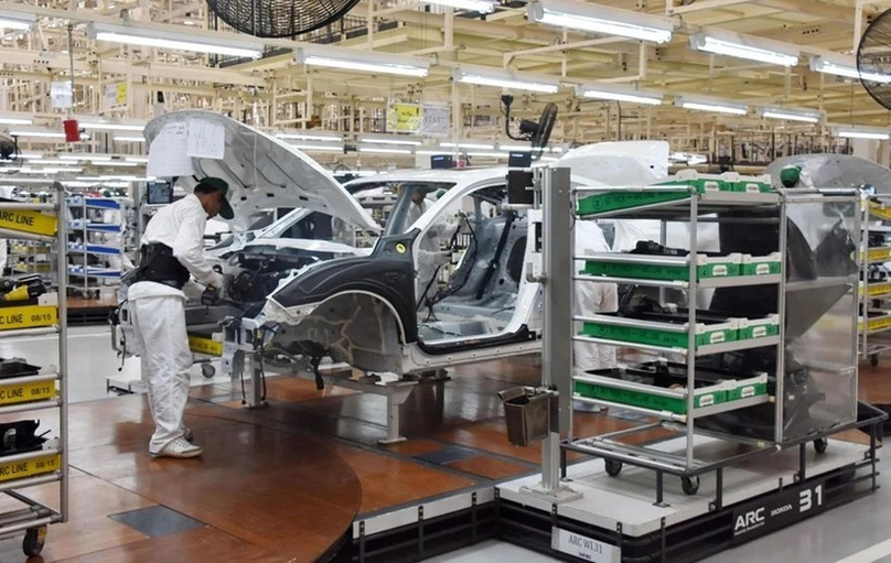 A car factory in Thailand. Photo courtesy of aseannow.com