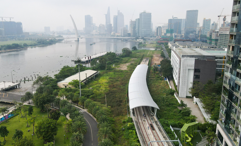 Ba Son station of HCMC's under-construction Metro Line 1. Photo courtesy of To Quoc (Homeland) newspaper.