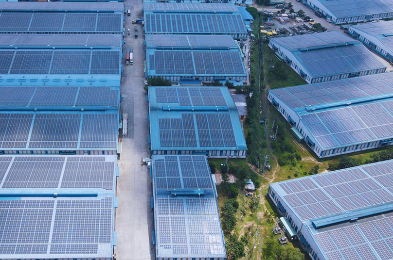 The rooftop solar system of Tien Nga JSC in Dong Nai province, southern Vietnam. Photo courtesy of Levanta Renewables.