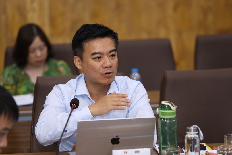 Vu Tu Thanh, deputy regional managing director of the U.S.-ASEAN Business Council, speaks at an economic seminar in Hanoi, July 15, 2024. Photo courtesy of VnEconomy.