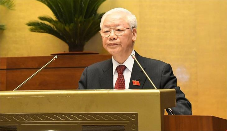 Party General Secretary Nguyen Phu Trong. Photo courtesy of the National Assembly's news portal.