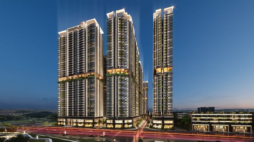 Thuan An 2 and Thuan An 2 are part of a 4.46-hectare high-rise residential complex in downtown Thuan An town, Binh Duong province, southern Vietnam. Photo courtesy of the company.