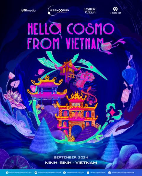 A poster of the Hello Cosmo from Vietnam fashion show. Photo courtesy of organizers.