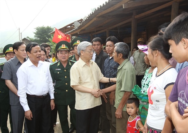 Party General Secretary Nguyen Phu Trong paid a visit to Thanh Hoa province in 2011. Photo by Vietnam News Agency.