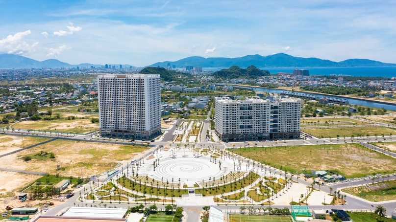 Apartment projects in Danang city, central Vietnam. Photo by The Investor/Nguyen Huy.