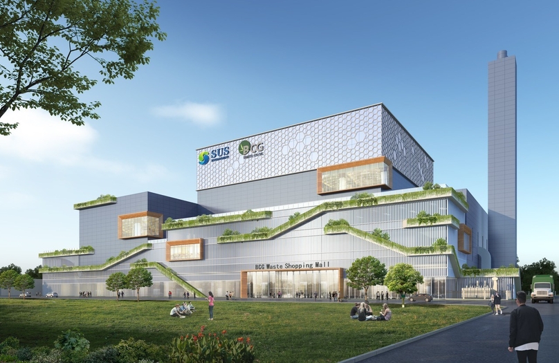 Perspective of the Tam Sinh Nghia waste-to-energy plant to be built by Bamboo Capital Group. Photo courtesy of the company.