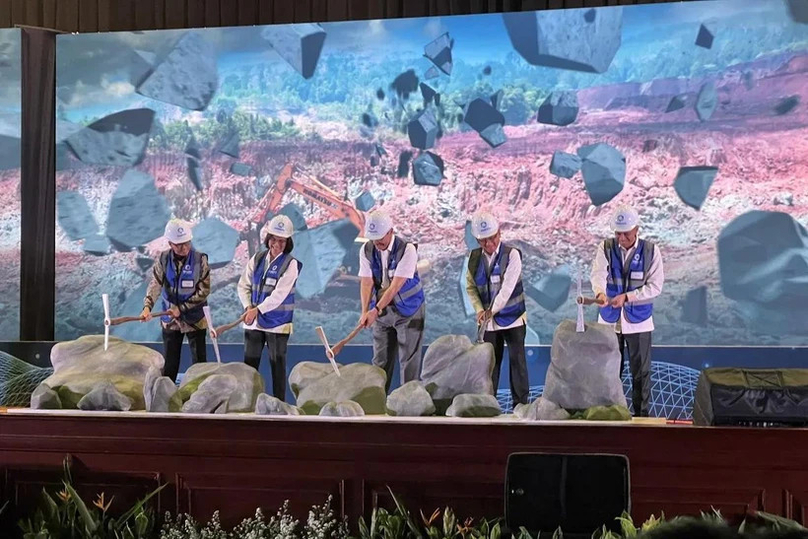 The inauguration of the entry of nickel and tin commodities into Indonesia's mineral and coal online tracking system SIMBARA at the Dhanapala Hall, Central Jakarta, July 22, 2024. Photo courtesy of Antara.