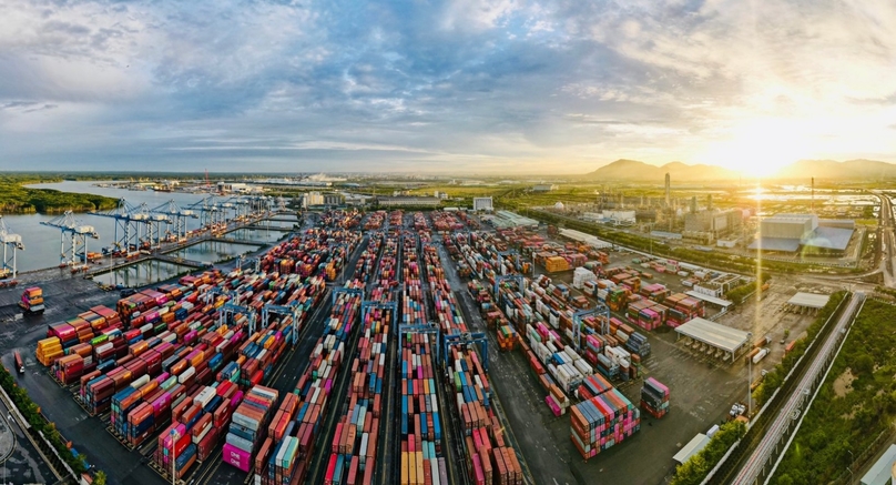  A view of Cai Mep-Thi Vai port in Ba Ria-Vung Tau province, southern Vietnam. Photo courtesy of the port.