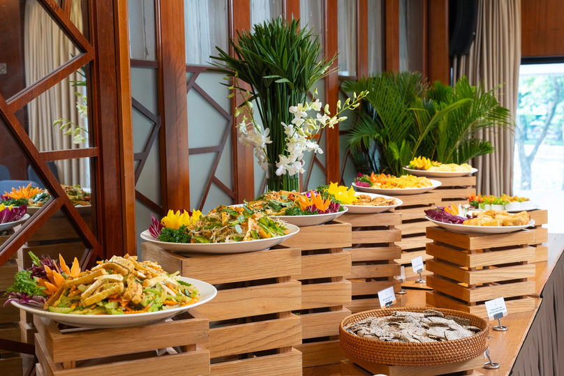  Vegetarian food at Vien Dong Hotel. Photo courtesy of the hotel.