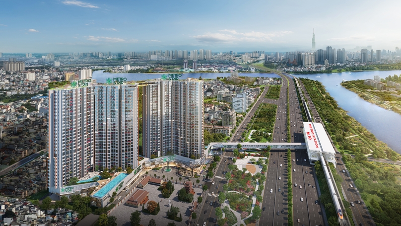 An illustration of the Metro Star project in HCMC. Photo courtesy of CT Group.