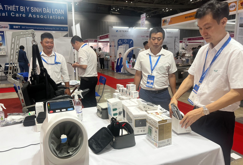 A booth at the ongoing (August 1-3, 2024) Vietnam Medipharm Expo 2024 held in Ho Chi Minh City. Photo: Vietnam Medipharm Expo 2024.