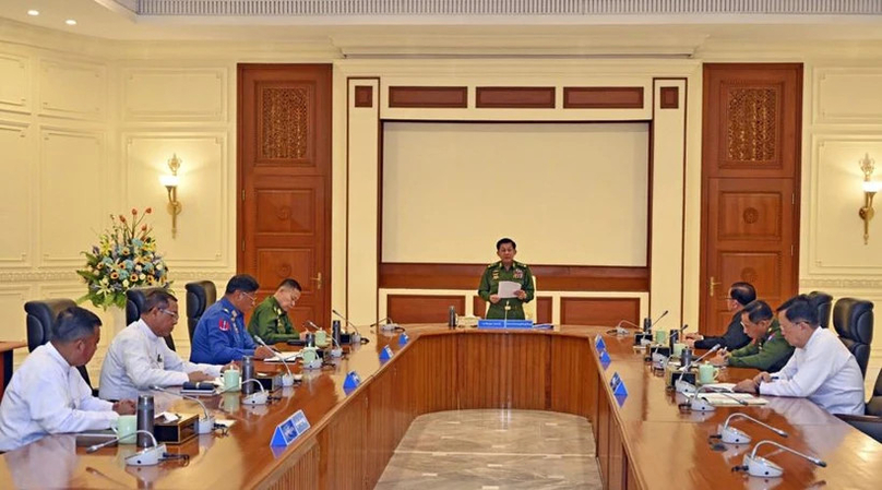  The National Defence and Security Council's meeting. Photo courtesy of AP.