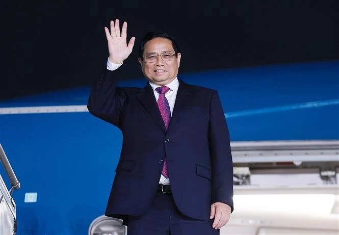 Prime Minister Pham Minh Chinh leaves India, concluding his successful state visit. Photo courtesy of Vietnam News Agency.