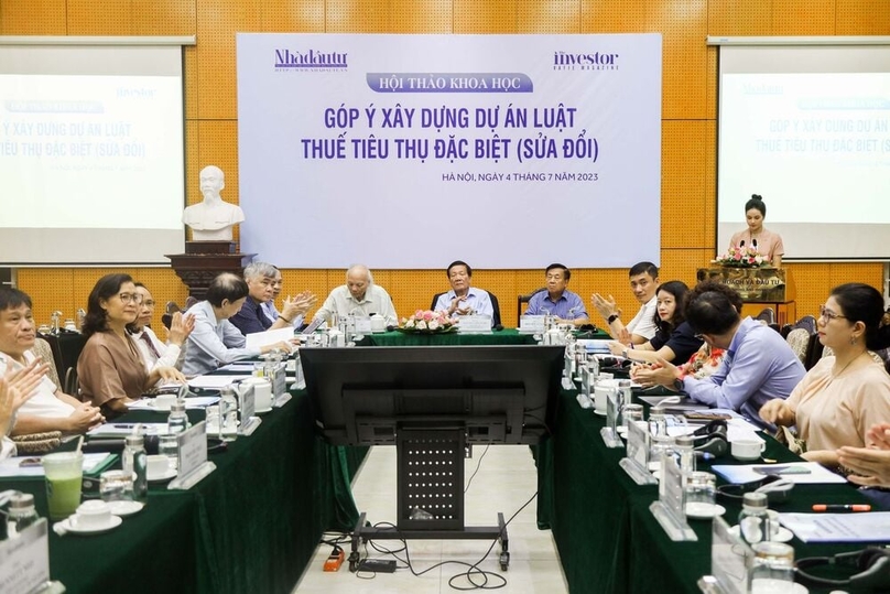 A workshop on excise tax organized by The Investor in Hanoi, July 4, 2023. Photo courtesy of The Investor/Trong Hieu.