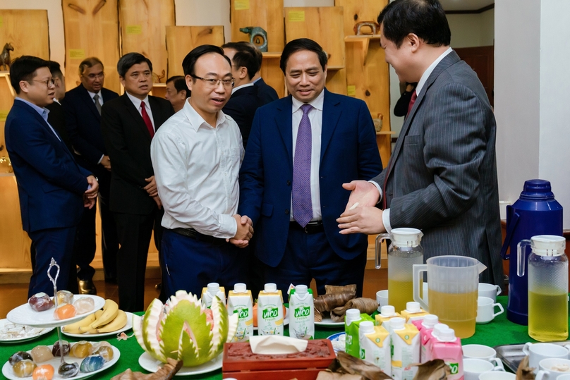 Products of AIG Asia Ingredients Corporation displayed at a national conference on agriculture in Hanoi, January 2023. Photo courtesy of AIG Asia Ingredients Corporation.