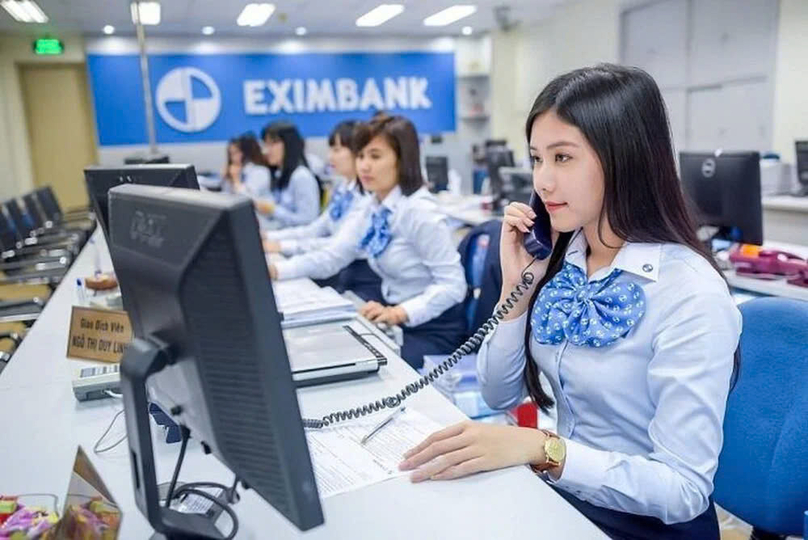  At a transaction office of Eximbank. Photo courtesy of the bank.