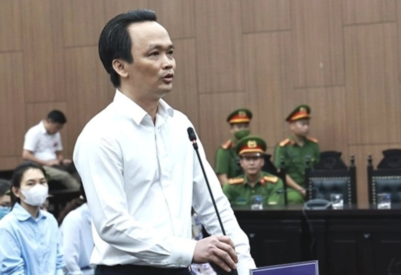 Trinh Van Quyet in court. Photo by The Investor/Quang Tuyen.