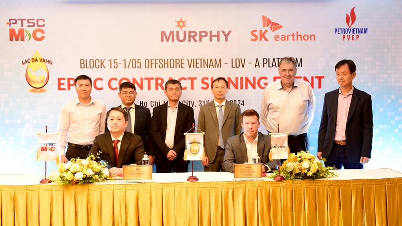 Executives of PTSC M&C and Murphy Oil at an EPCIC signing ceremony in Ho Chi Minh City, May 31, 2024. Photo courtesy of PTSC M&C.