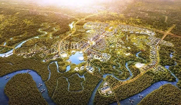 Nusantara - the new capital city of Indonesia. Photo courtesy of futuresoutheastasia.com.