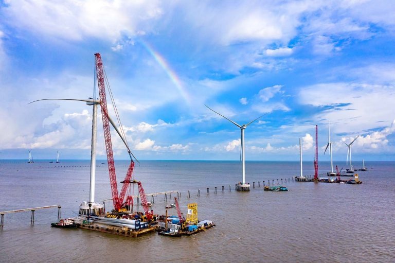 The Dong Hai 1-Tra Vinh wind power project in Tra Vinh province, southern Vietnam. Photo courtesy of Trung Nam SMC.