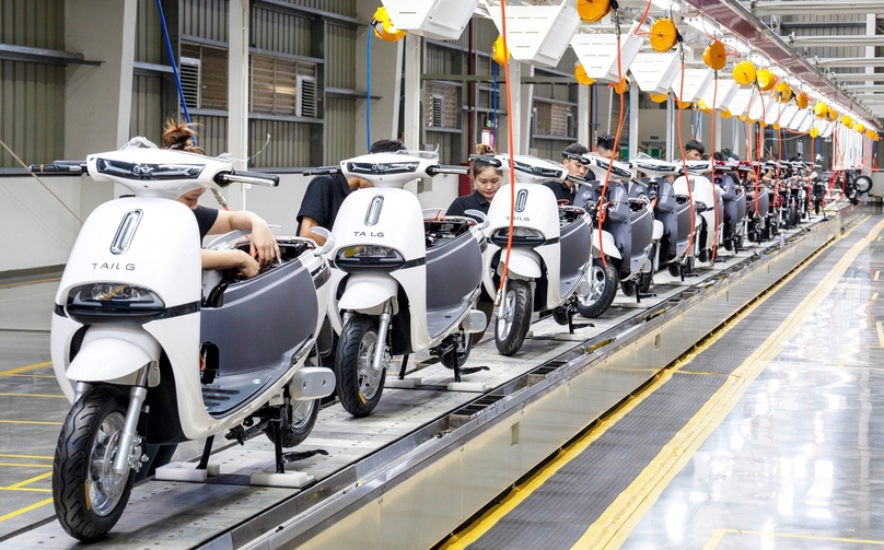 Electric bikes produced in TAILG’s new manufacturing base in Hung Yen province, northern Vietnam. Photo courtesy of the company.