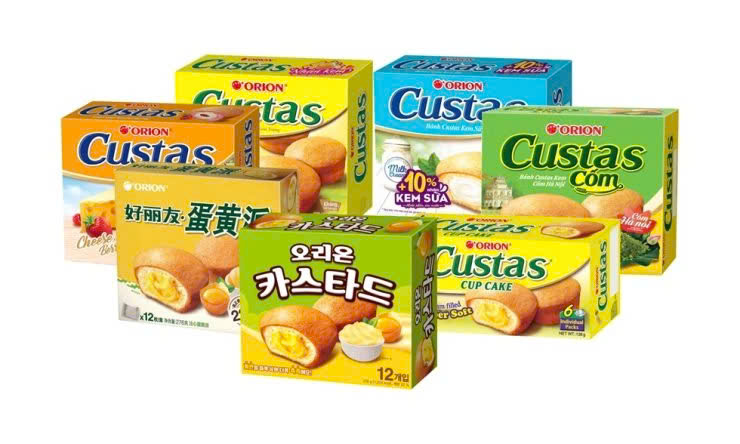 Orion's custard sold in China and Vietnam. Photo courtesy of Orion.