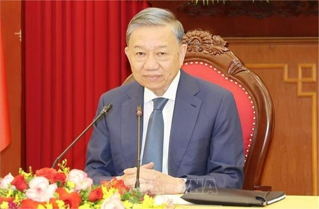 Vietnam's Party General Secretary and State President To Lam. Photo courtesy of Vietnam News Agency.