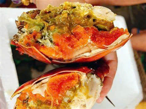  DELICIOUS: Only female crabs have great roe, which is both nutritious and delicious. Photo courtesy of cuasong.com