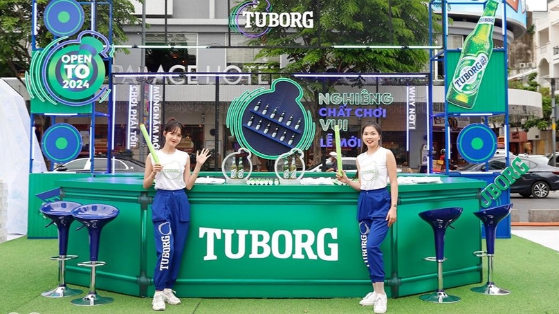 An exhibition of Tuborg brand in Ho Chi Minh City. Photo courtesy of Carlsberg Vietnam.