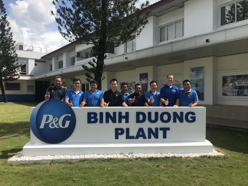 Staff at the P&G factory in Binh Duong province, southern Vietnam. Photo courtesy of Ryan Hollin.