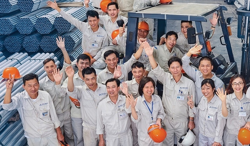 Workers of Hoa Phat Group. Photo courtesy of the company.