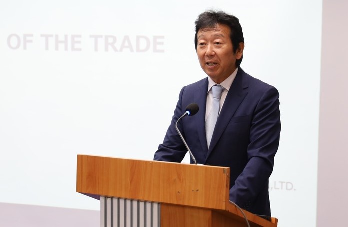 Shiotani Yuichiro, general director of Aeon Topvalu Vietnam Co., Ltd., speaks at a seminar in HCMC, August 26, 2024. Photo courtesy of the Investment and Trade Promotion Center of HCMC (ITPC).