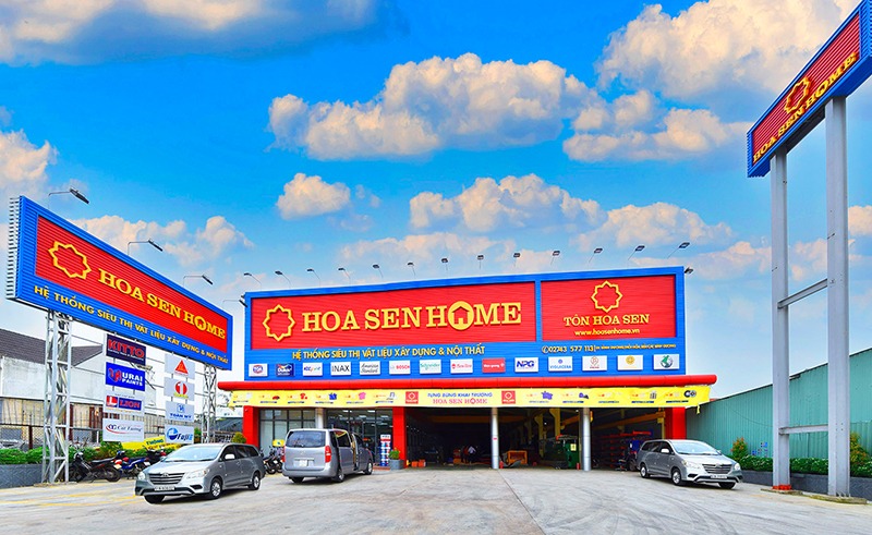 A Hoa Sen Group store of construction materials and furniture. Photo courtesy of the company.