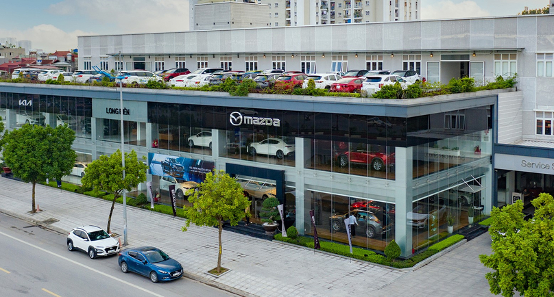 Thaco Auto's showroom in Long Bien district, Hanoi. Photo courtesy of Thaco Auto.