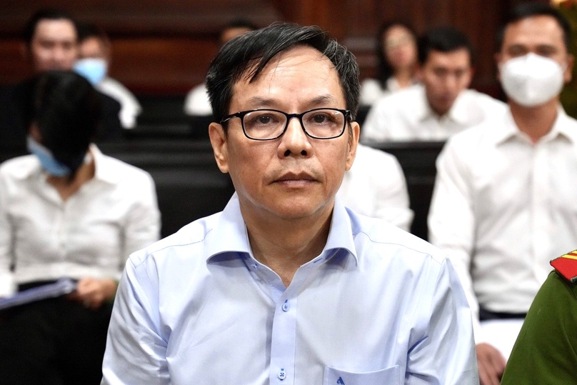 Diep Dung, former chairman of Saigon Co.op, in the instant court, Ho Chi Minh City on December 29, 2023. Photo courtesy of Tuoi Tre (Youth) newspaper.