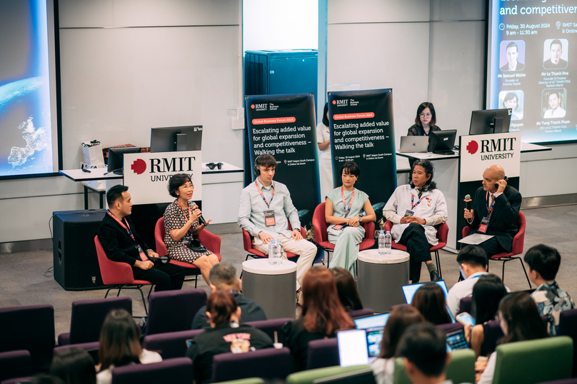 Representatives of several major firms in Vietnam attend RMIT’s Global Business Forum 2024 in Ho Chi Minh City, September 6, 2024. Photo courtesy of RMIT.