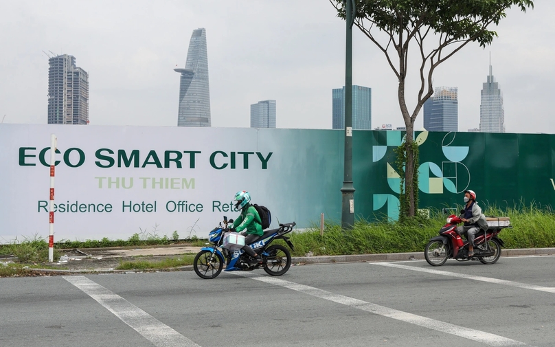 Area designated for Lotte Eco Smart City project, Thu Liem urban area, Thu Duc city, Ho Chi Minh City. Photo courtesy of znews.vn