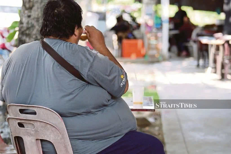  An obese person in Malaysia. Photo courtesy of nst.com.my.