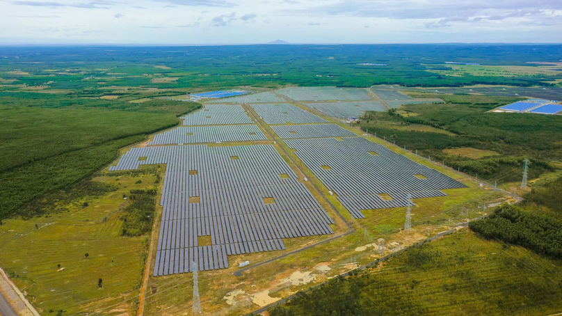 The Loc Ninh Solar Power Plant in Loc Tan commune, Loc Ninh district, Binh Phuoc province, southern Vietnam. Photo courtesy of Super Energy.