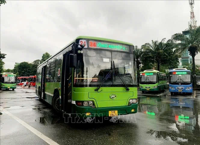 Buses at the Eastern Bus Station in Binh Thanh district, Ho Chi Minh City. Photo courtesy of Vietnam News Agency.