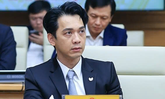 Chairman of Asia Commercial Bank (ACB) Tran Hung Huy at a meeting between the government and Vietnamese banks in Hanoi, September 21, 2024. Photo courtesy of the government's news portal.