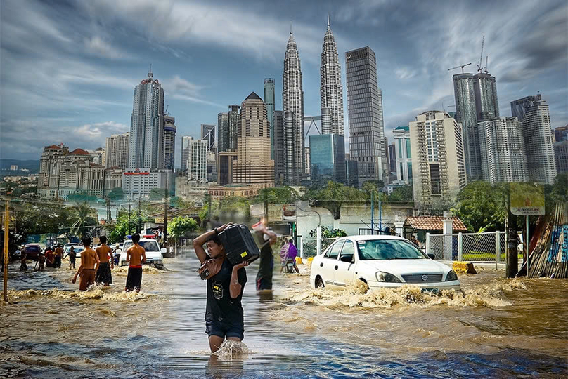  Climate change will worsen flooding in Malaysia. Photo courtesy of Climate Adaptation Platform.