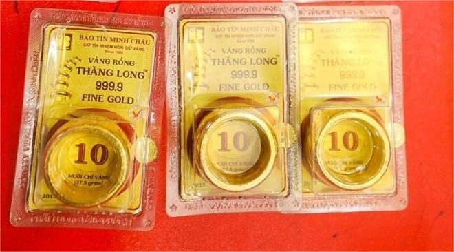 Pure gold rings at a Bao Tin Minh Chau store. Photo courtesy of the company.